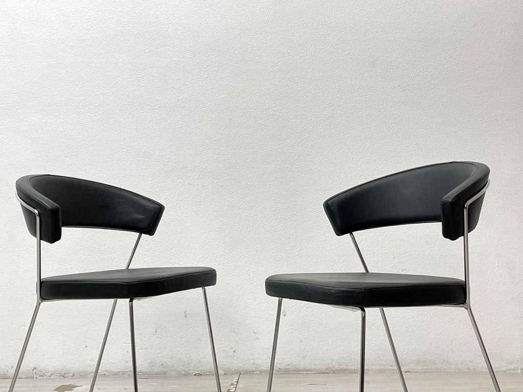 カリガリス Calligaris コヌビア connubia ニューヨーク NewYork レザーシート ダイニングチェア ルポデザイン 本革 イタリア モダンデザイン 買い取りしました。