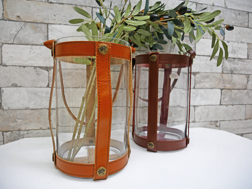 スカーガーデン skargaarden キャンドルランタン Candle lantern レザーストラップ ガラス 北欧 デンマーク  中古品 買い取りしました。