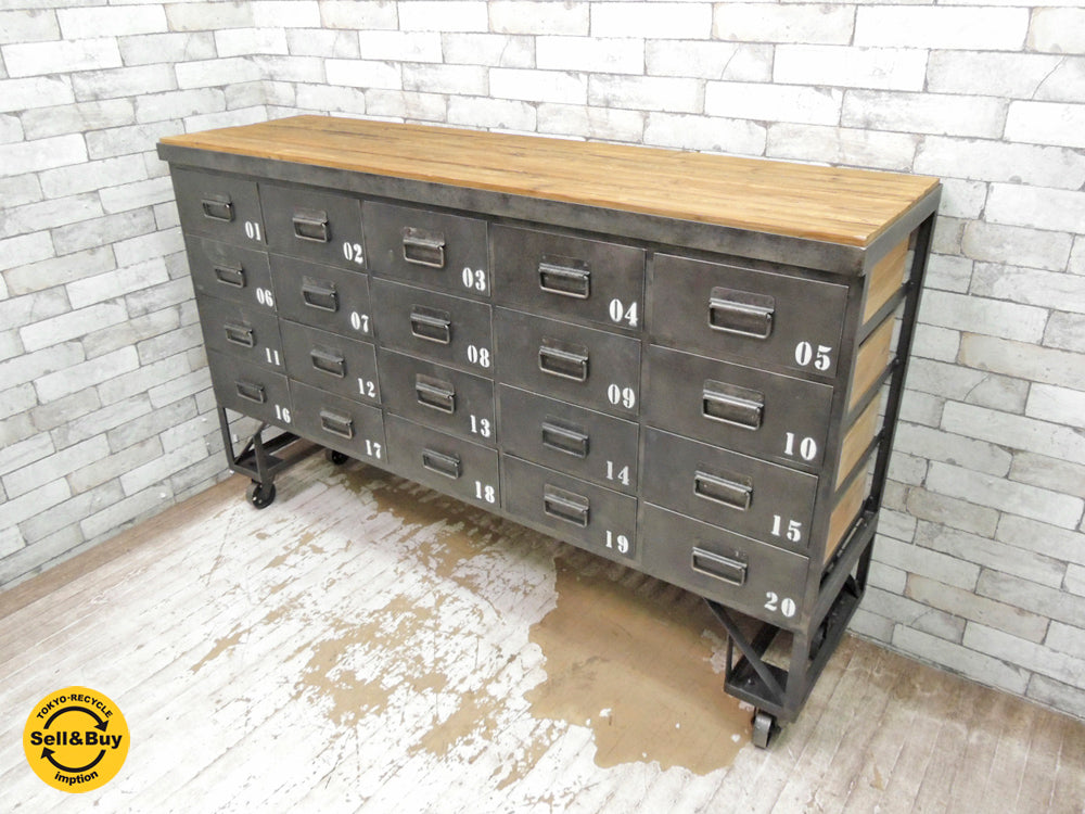 ノットアンティークス Knot Antiques ジャムチェスト Jam Chest キャスター付 インダストリアル CRASH GATE取扱い 定価：27.5万円 中古品 買い取りしました。