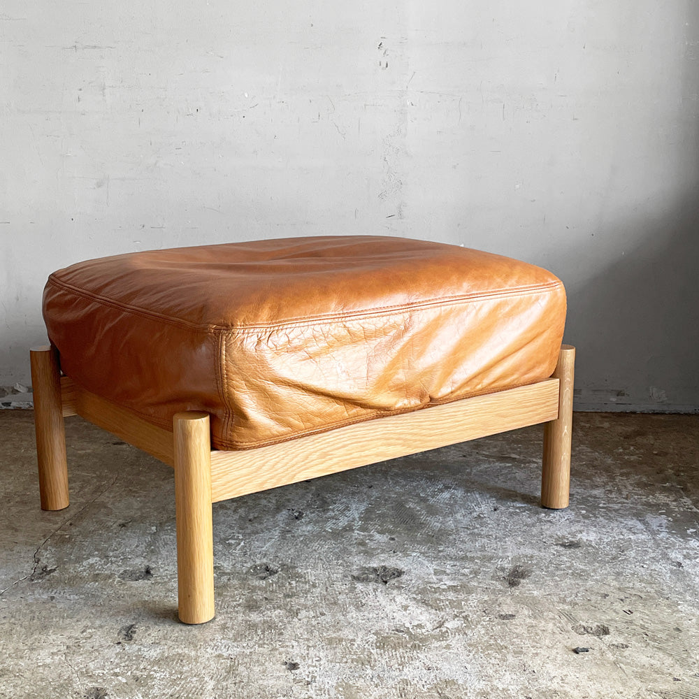 【自由が丘店】イデー IDEE ディモンシュ オットマン レザー DIMANCHE OTTOMAN Leather フルグレインレザー ブラウン マリナ・ボーティエ ナチュラルデザイン 買取させていただきました。