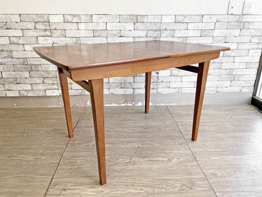 ネイサンファニチャー NATHAN Furniture チーク材 エクステンション ダイニングテーブル 伸長式 UKビンテージ 英国家具 中古品 買い取りしました。