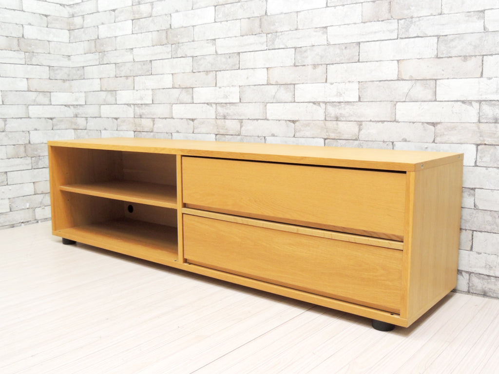 無印良品 MUJI スタッキングキャビネット AVボード オーク材   中古品 買い取りしました。