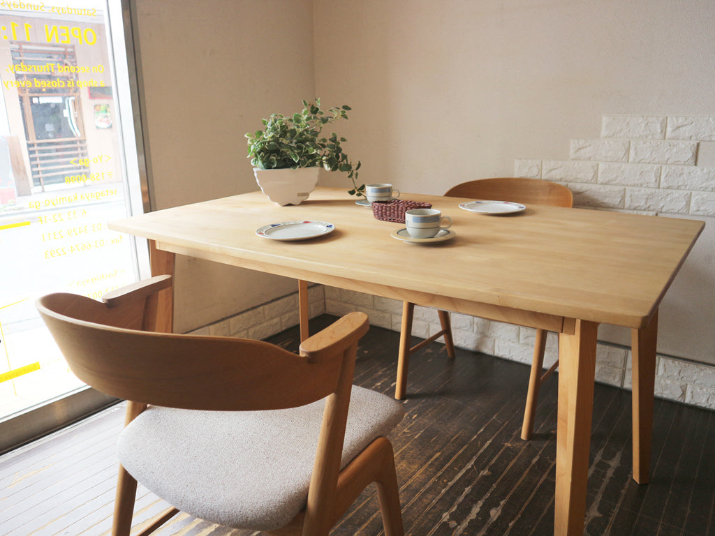 モモナチュラル Momo Natural ビボ VIBO シリーズ ダイニングテーブル アルダー材 オイルフィニッシュ   買い取りしました。