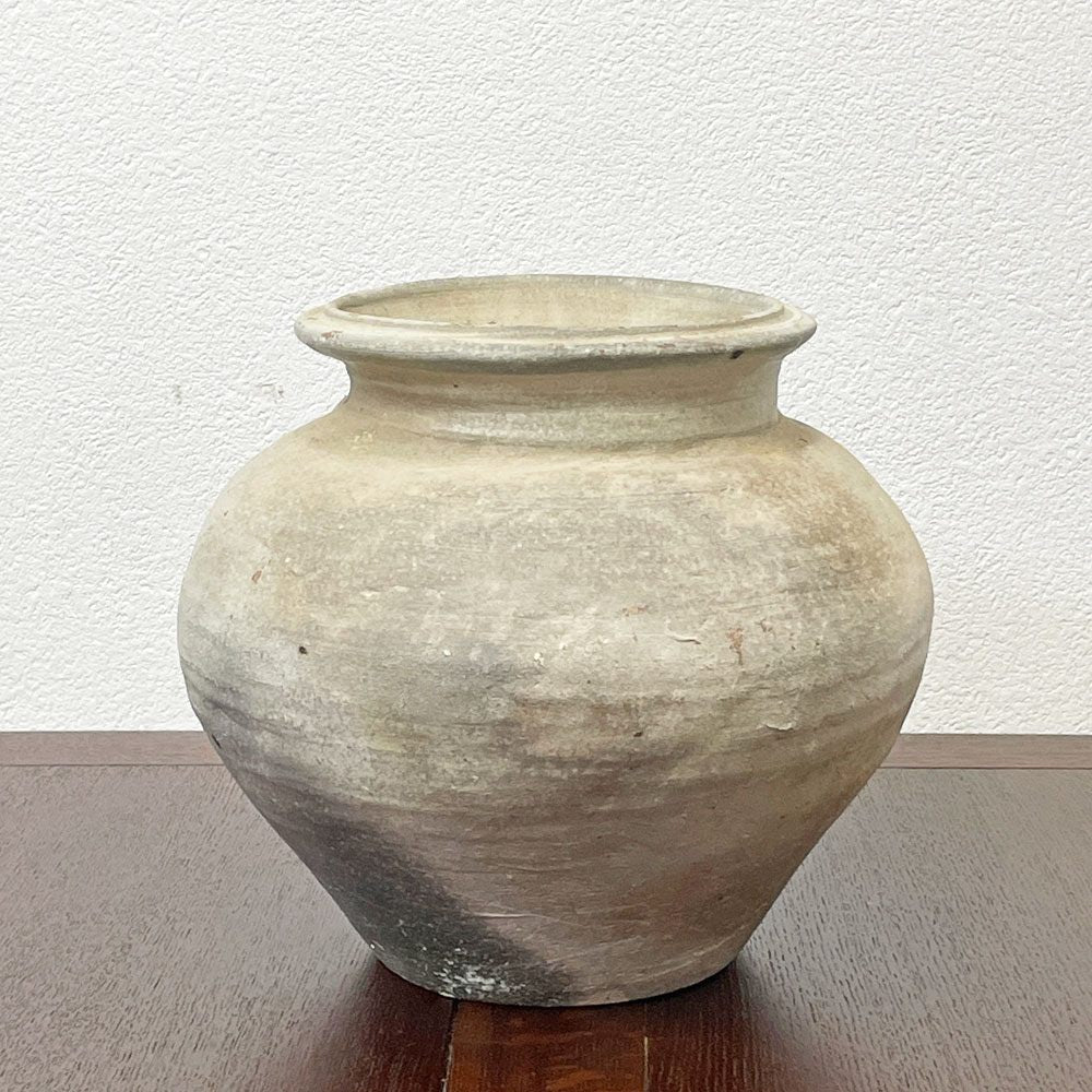 【祖師ヶ谷大蔵店】田宮亜紀 AKI TAMIYA 壺 花器 無釉 Φ30cm 現代作家 買取させていただきました。