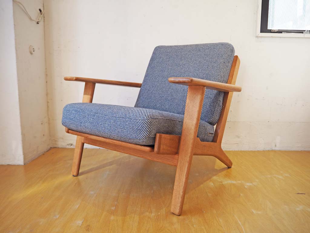 ゲタマ GETAMA GE290 イージーチェア 1シーターソファ オーク材フレーム ウェグナー Hans J.Wegner 北欧家具 デンマーク 中古品 買い取りしました。