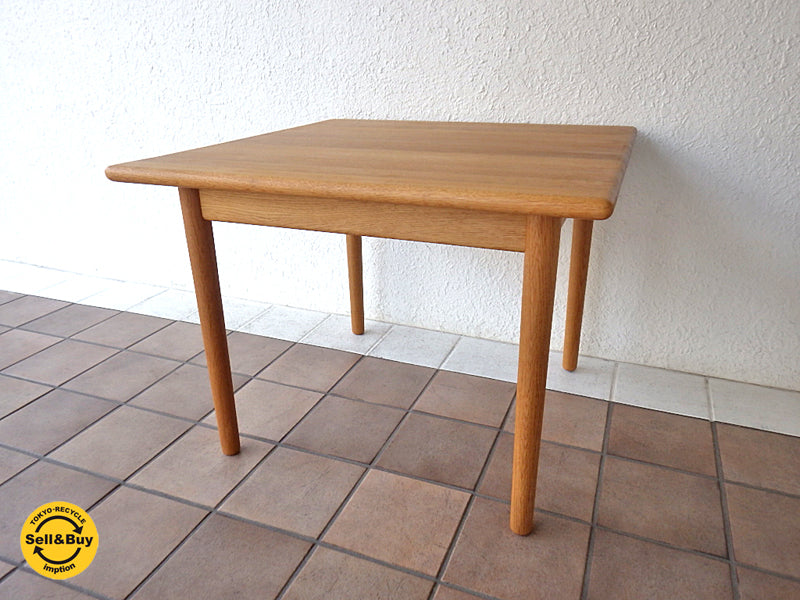 ゲタマ GETAMA GE80 コーヒーテーブル ハンス.J ウェグナー Hans.J Wegner '80デザイン 世界限定100周年記念モデル 廃番希少アイテム! 新品同様 '04年製 極美品!! 無垢オーク材 オイルフィニッシュ （ 現行参考価格:￥274.320- ） 北欧家具 ～ シンプル・イズ・ザ・ベスト 極められたコーヒーテーブル ～ 【 買取と販売とレンタルのお店 】