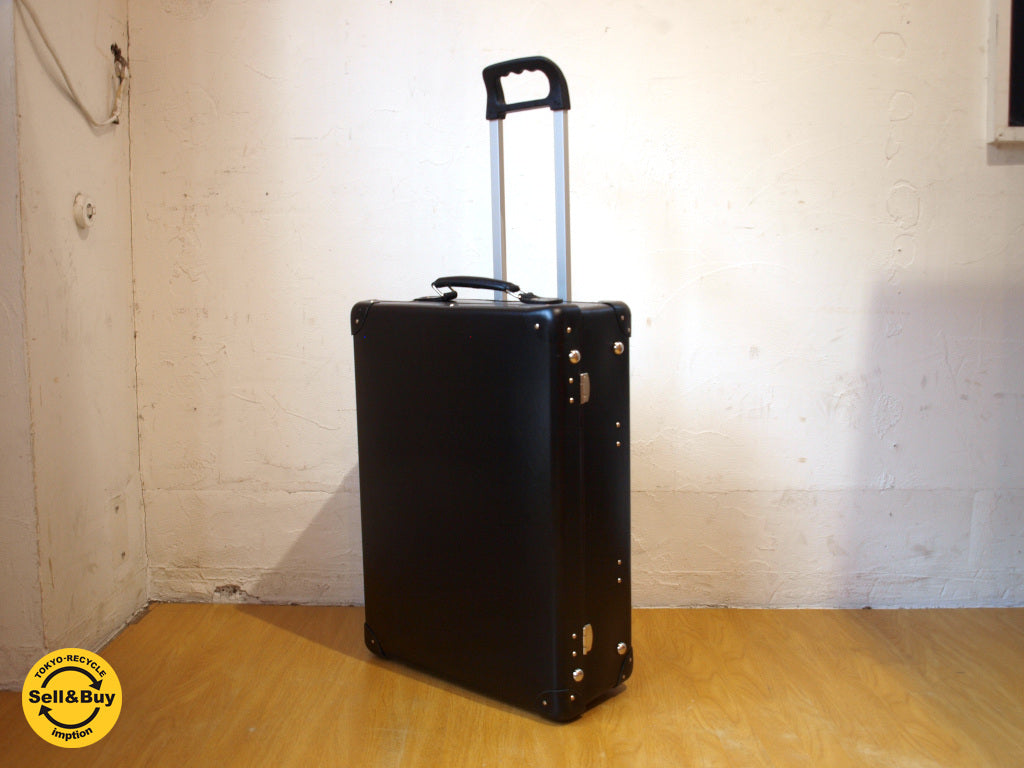グローブトロッター GLOBE TROTTER オリジナル 21トローリーケース Trolley Case 2輪 ブラック ～ 創業以来の伝統を守ったハンドメイドにより堅牢で軽いスーツケース
