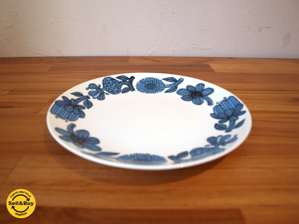 グスタフスベリ Gustavsberg 復刻品 ブルーアスター Blue ASTER 22ｃｍ プレート スティグ・リンドベリ ★中古品 買い取りしました。下北沢店 出張買取もお任せ下さい。