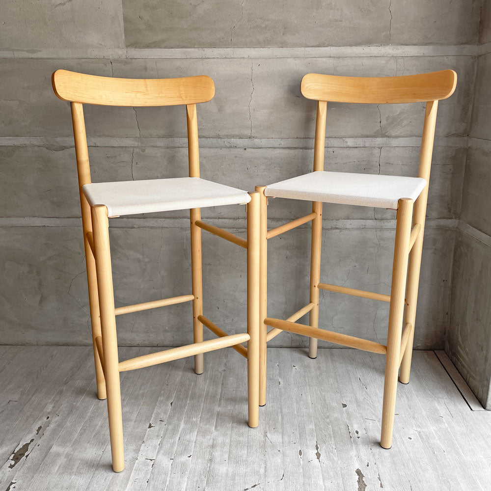 【学芸大学店】マルニ木工 MARUNI collection ライトウッド Lightwood バースツール ハイ メープル材  メッシュシート ジャスパー・モリソン Jasper Morrison 参考価格￥105,600- 買取させていただきました。