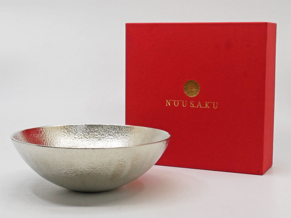 能作 Nousaku くずしたれ Kuzushi Tare 特大 錫製 ボウル Φ16cm 小泉誠 富山 高岡銅器 伝統工芸 箱付き 未使用品 買い取りしました。