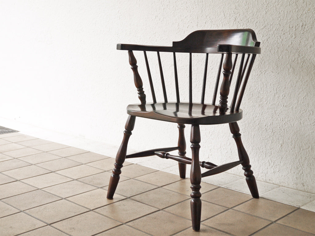 松本民芸家具 91型 キャプテンチェア ミズメザクラ 樺無垢材 アームチェア ダイニングチェア 民藝 中古品 買い取りしました。