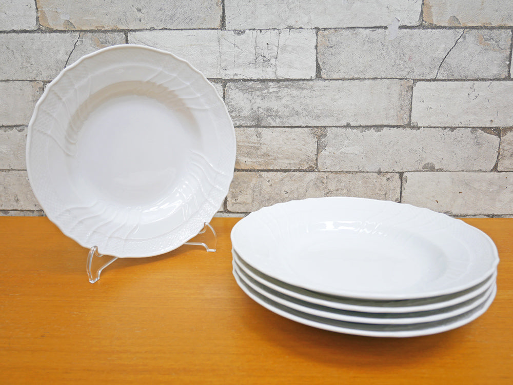リチャードジノリ Richard Ginori ベッキオホワイト Vecchio White スーププレート 5枚セット 23cm イタリア 中古品 買い取りしました。