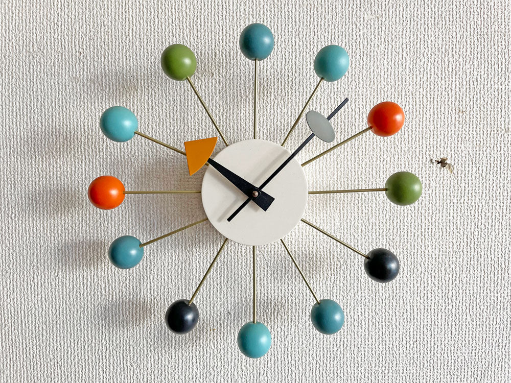 ヴィトラ Vitra ボールクロック Ball Clock マルチ ウォールクロック 掛時計 ジョージ・ネルソン George Nelson ミッドセンチュリー ムーブメント不動 現状品 中古品 買い取りしました。