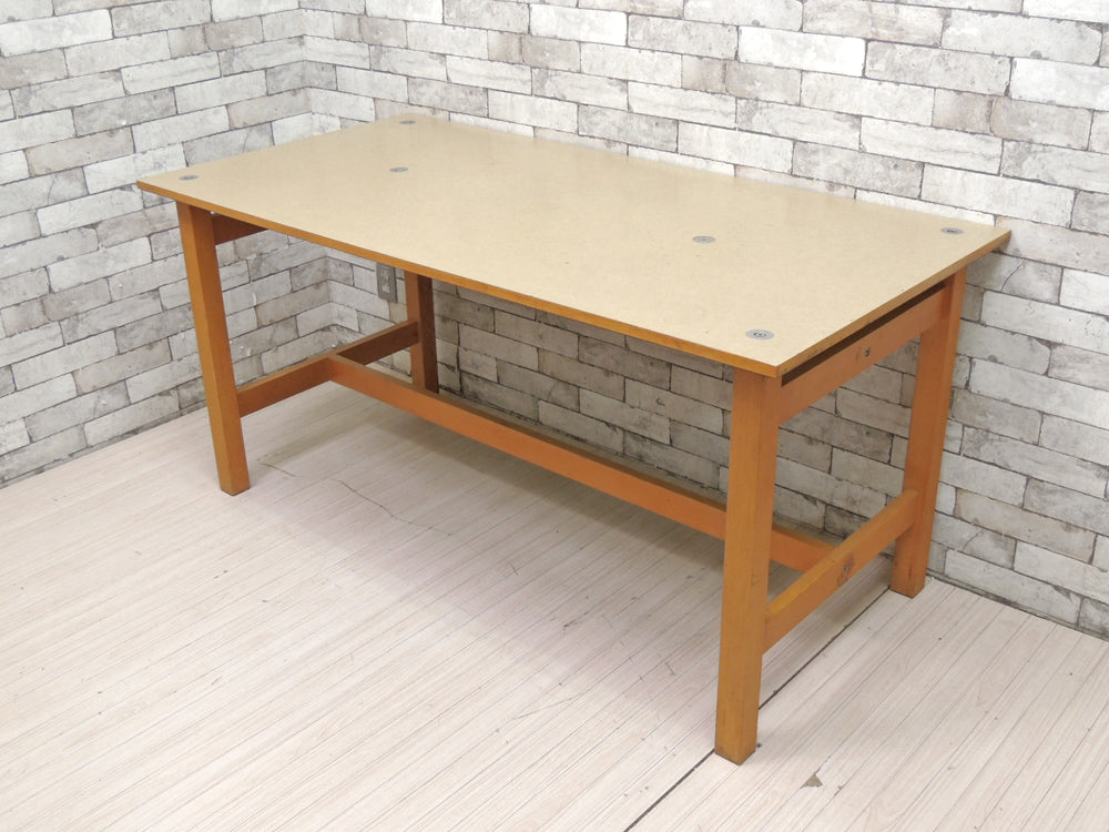 無印良品 MUJI ファイバーラミネート ワーキングテーブル 作業台 W150cm ダイニングテーブル シンプルデザイン 廃番 中古品 買い取りしました。