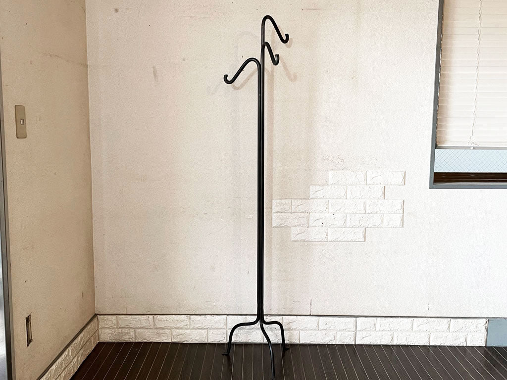 インダストリアルデザイン industrial design アイアン コートハンガー ハンガーラック ハットスタンド Ｈ172cm 店舗什器   中古品  買い取りしました。