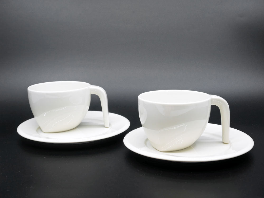 イッタラ iittala エゴ Ego コーヒーカップ&ソーサー C/S ホワイト ステファン・リンドフォース Stefan Lindfors フィンランド 北欧食器 廃番 2点 中古品 買い取りしました。