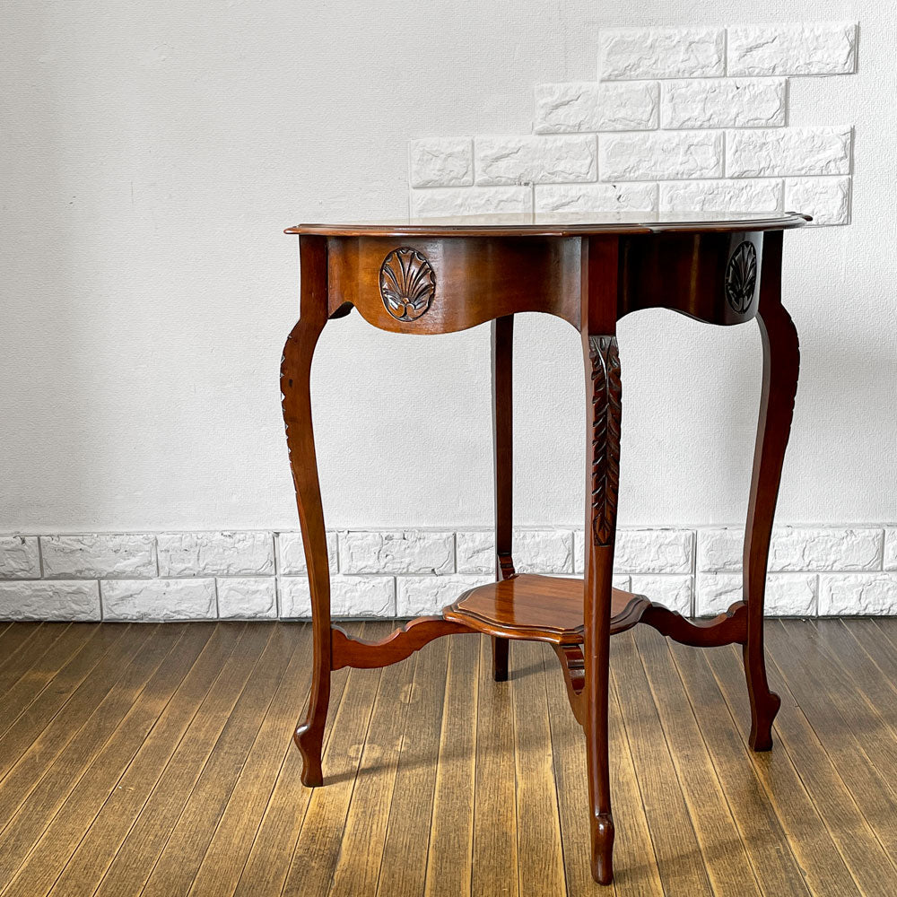 【経堂店】UKビンテージ UK Vintage マホガニー カフェテーブル ラウンドテーブル Φ61cm 英国家具 アンティーク ロイズアンティーク取扱 買取させていただきました。