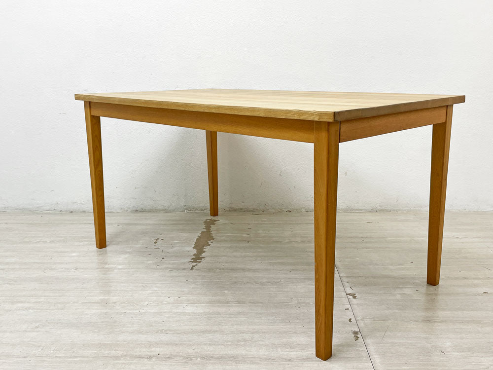 無印良品 MUJI タモ無垢材 ダイニングテーブル W140cm シンプル ナチュラル 廃番 中古品 買い取りしました。