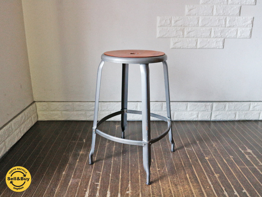 MIJL ニコルチェア NICOLLE CHAIR 60 グレー スチール ハイスツール 専用牛革シートパッド付き ザ・コンランショップ THE CONRAN SHOP 取扱い 買い取りしました。
