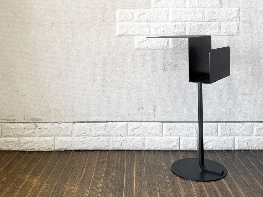 イデー IDEE モノテーブル MONO TABLE サイドテーブル ブラック スチール製 コンスタンチン・グルチッチ 定価￥24,200- 中古品  買い取りしました。