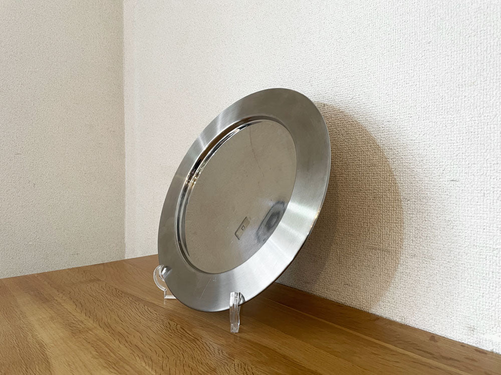 イッタラ iittala サルパネヴァ Sarpaneva スチールプレート ラウンドトレイ 33cm ティモ・サルパネヴァ Timo Sarpaneva フィンランド 北欧雑貨  中古品  買い取りしました。