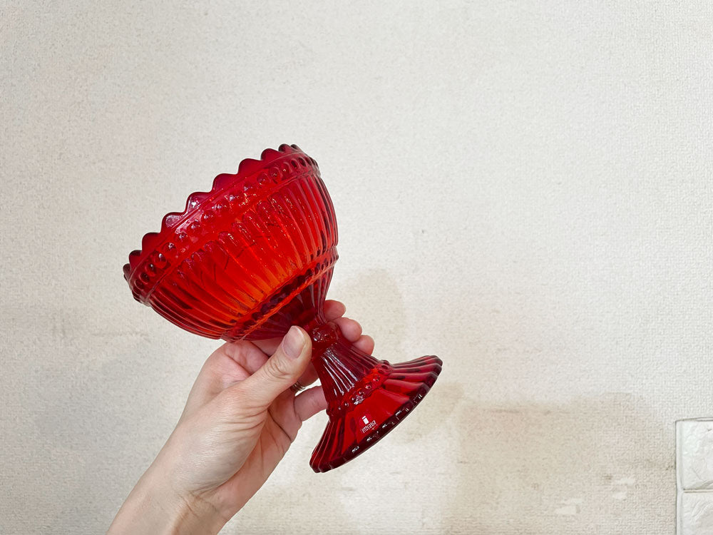 イッタラ iittala マリメッコ marimekko マリスコーリ Mariskooli マリボウル レッド ラージサイズ H15cm シルクステッカー フィンランド 北欧雑貨   中古品  買い取りしました。