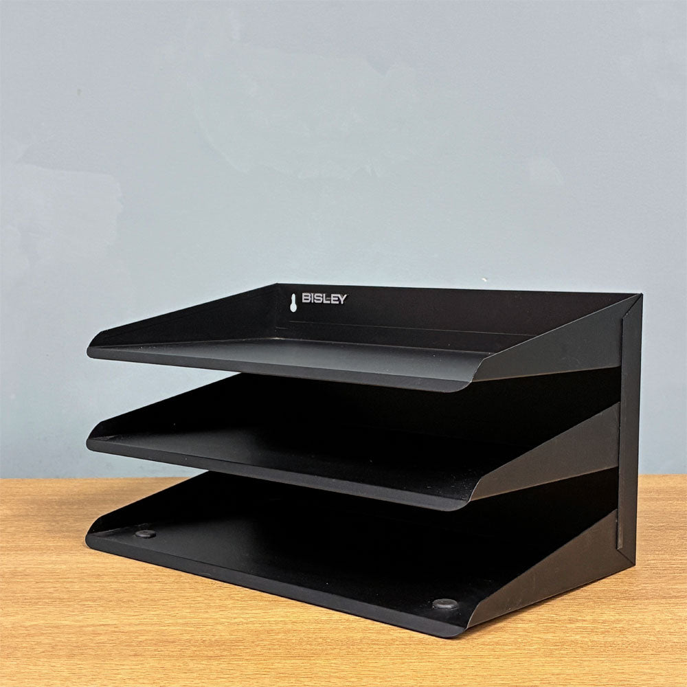 【経堂店】ビスレー BISLEY 3段 レターラック ブラック 書類棚 A4サイズ 横型 W38.5cm 壁掛け可 デスクアクセサリー 英国 買取させていただきました。