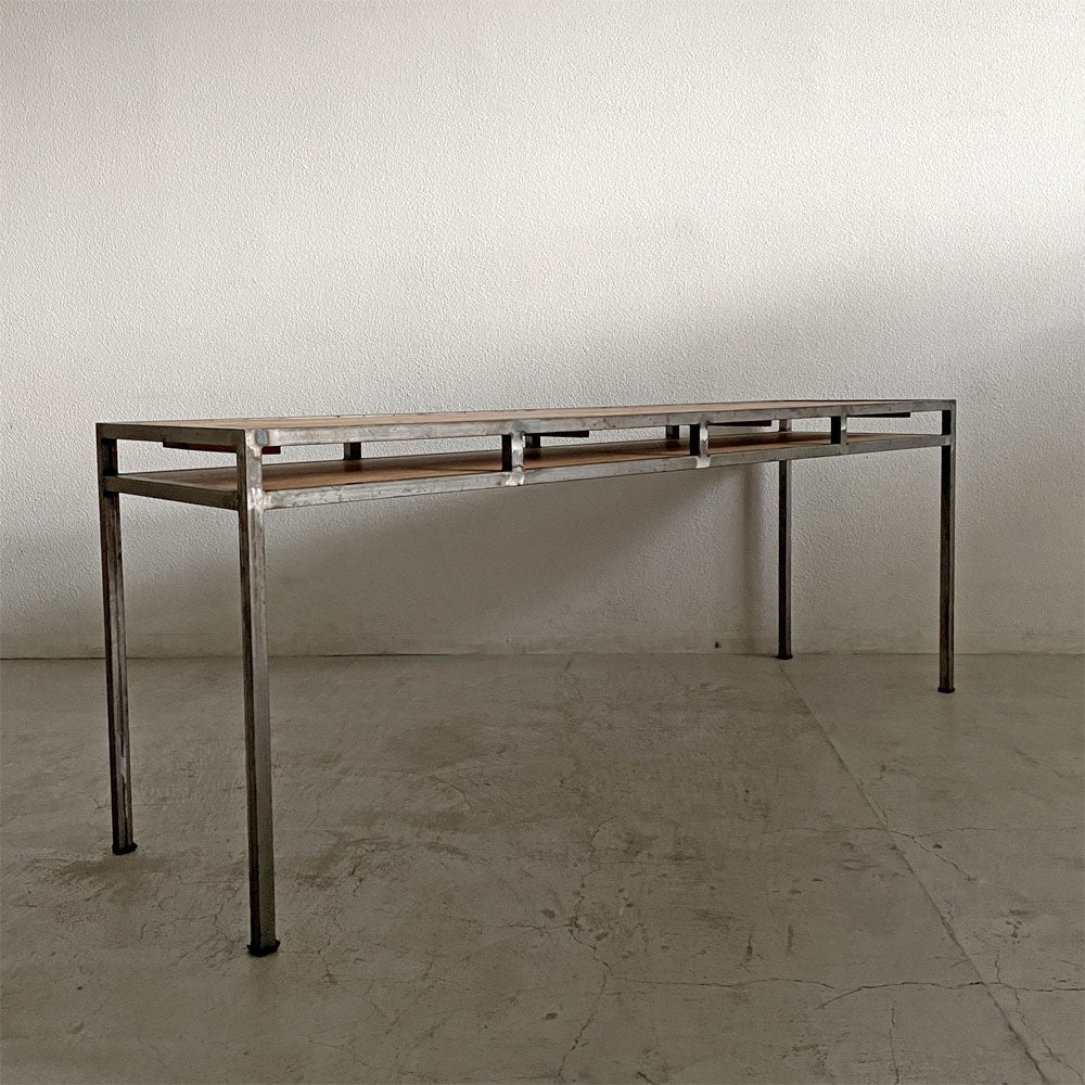 【登戸BASE店】ビンテージスタイル Vintage Style ウッド天板×スチールフレーム コンソールテーブル ワークデスク W190cm インダストリアル 買取させていただきました。