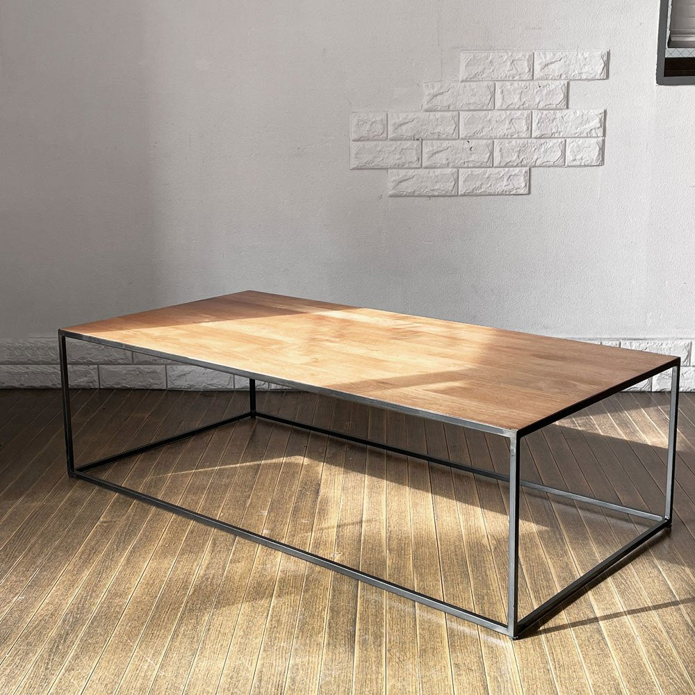 【経堂店】ダリールズ Dareels ワントゥ ONETWO コーヒーテーブル ローテーブル チーク古材 スチール W120cm スペイン タイムレスコンフォート 取扱 買取させていただきました。
