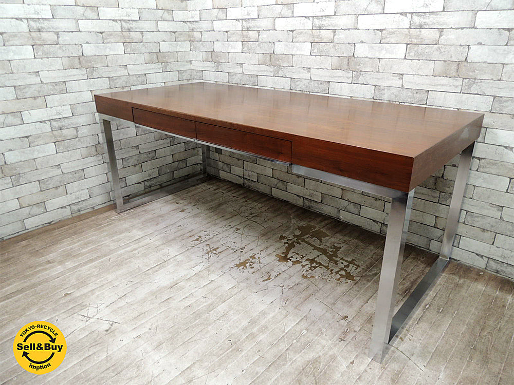 イデー IDEE アティーノ ATINO デスク ウォールナット材 W180cm 引き出し2杯 廃番希少アイテム　中古品 買い取りしました。祖師谷大蔵店 出張買取もお任せ下さい。