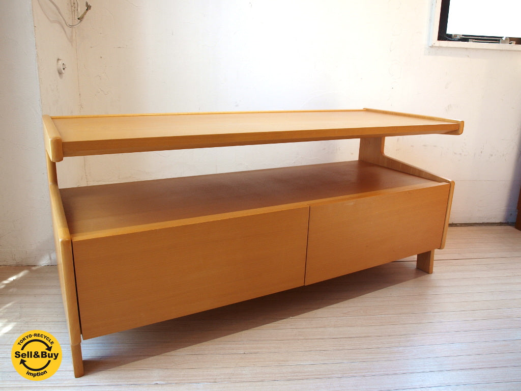 イデー IDEE プロフィル PROFIL テレビキャビネット AVボード TVボード ビーチ材 ナチュラル ★中古品 買い取りしました。下北沢店 出張買取もお任せ下さい。