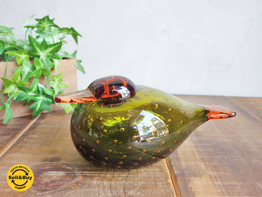 イッタラバード iittala birds by oiva toikka オイヴァ トイッカ グラスエイダー Grass Eider 北欧 インテリア ～ガラス本来の美しさを楽しめるイッタラバード～ 【 買取と販売とレンタルのお店 】