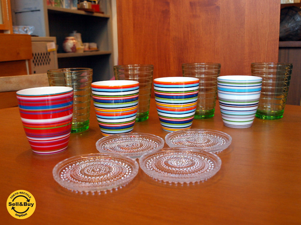 イッタラ iittala カステヘルミ 10ｃｍプレート/オリゴ カップ/アアルト タンブラー アップル ★中古品 買い取りしました。下北沢店 出張買取もお任せ下さい。