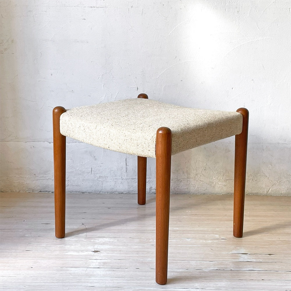 【下北沢店】青林製作所 Aobayashi Seisakujo チーク材フレーム ビンテージ スツール ジャパンビンテージ 日本の高級家具メーカー  買取させていただきました。