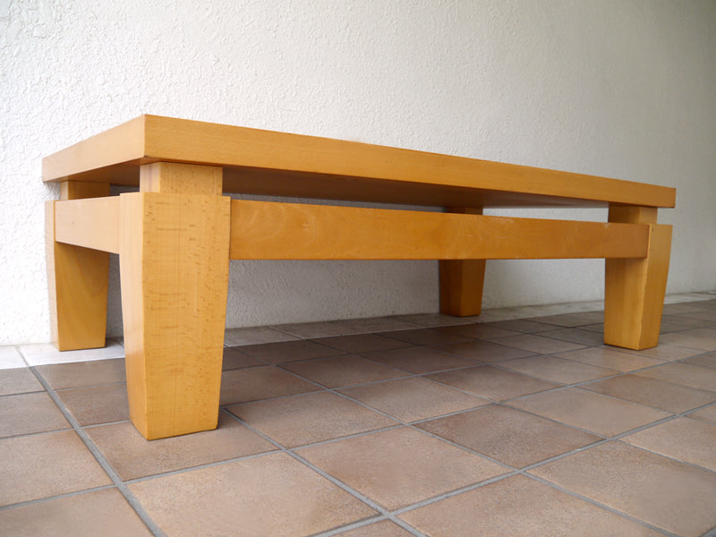 インターデコール カッシーナ ・ イクスシー Cassina IXC. Philippe Hurel サルダン ローテーブル W1300 廃番 ブナ無垢材 ローテーブル 参考価格￥323,400- センターテーブル ～ シンプルながら彫刻のような存在感を放つテーブル ～