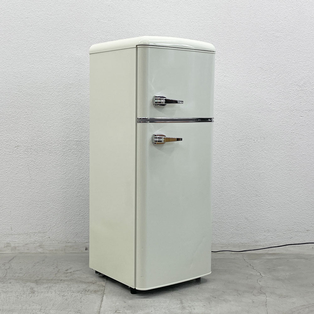 【登戸BASE EC店】アイリスオーヤマ IRIS OHYAMA レトロデザイン 冷蔵庫 PRR-122D 2023年製 オフホワイト系 ビンテージスタイル 買取させていただきました。