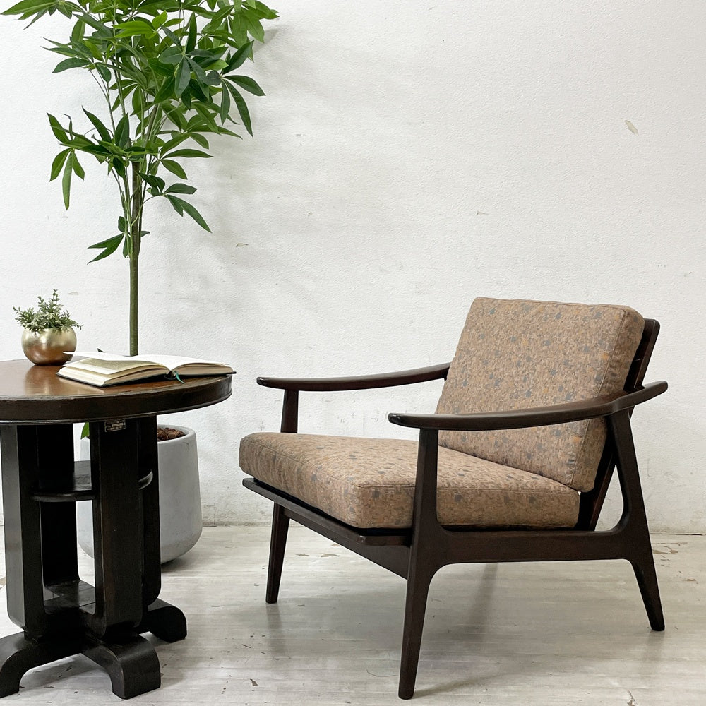 【祖師ヶ谷大蔵店】マルニ maruni 宮島 みやじま 1P ラウンジソファ オールドマルニ オーク材 フレームチェア 孔雀マーク ジャパニーズミッドセンチュリー 買取させていただきました。