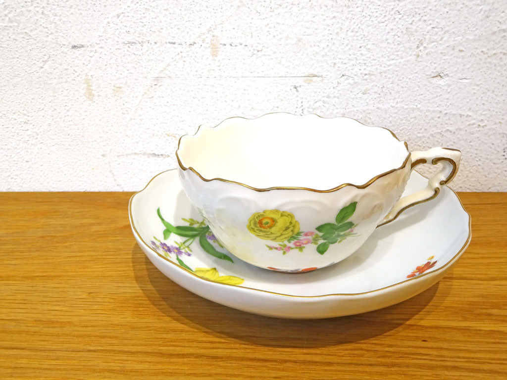 マイセン Meissen ベーシックフラワー バラ ティーカップ＆ソーサー C/S ドイツ 下北沢店 中古品 買い取りしました。
