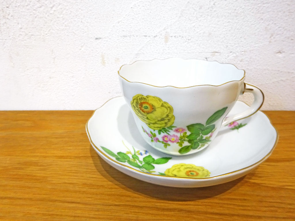 マイセン Meissen ベーシックフラワー バラ コーヒーカップ＆ソーサー C/S ドイツ 下北沢店 中古品 買い取りしました。