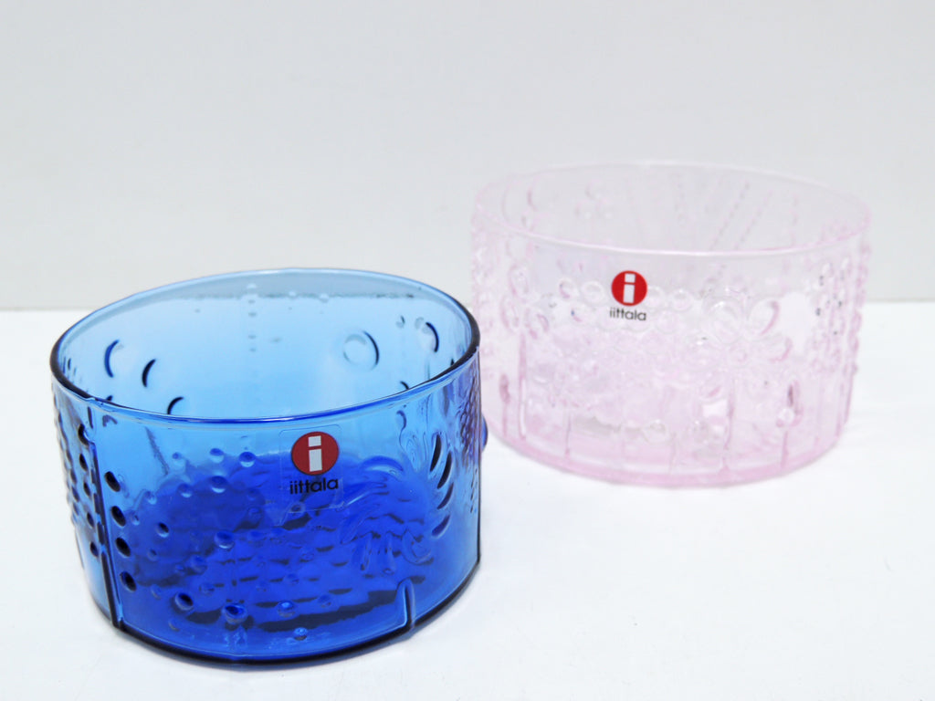 イッタラ iittala フローラ Flora ウルトラマリンブルー 8cm & ペールピンク 10cm ボウル オイバ・トイッカ スコープ別注 未使用品   中古品 買い取りしました。