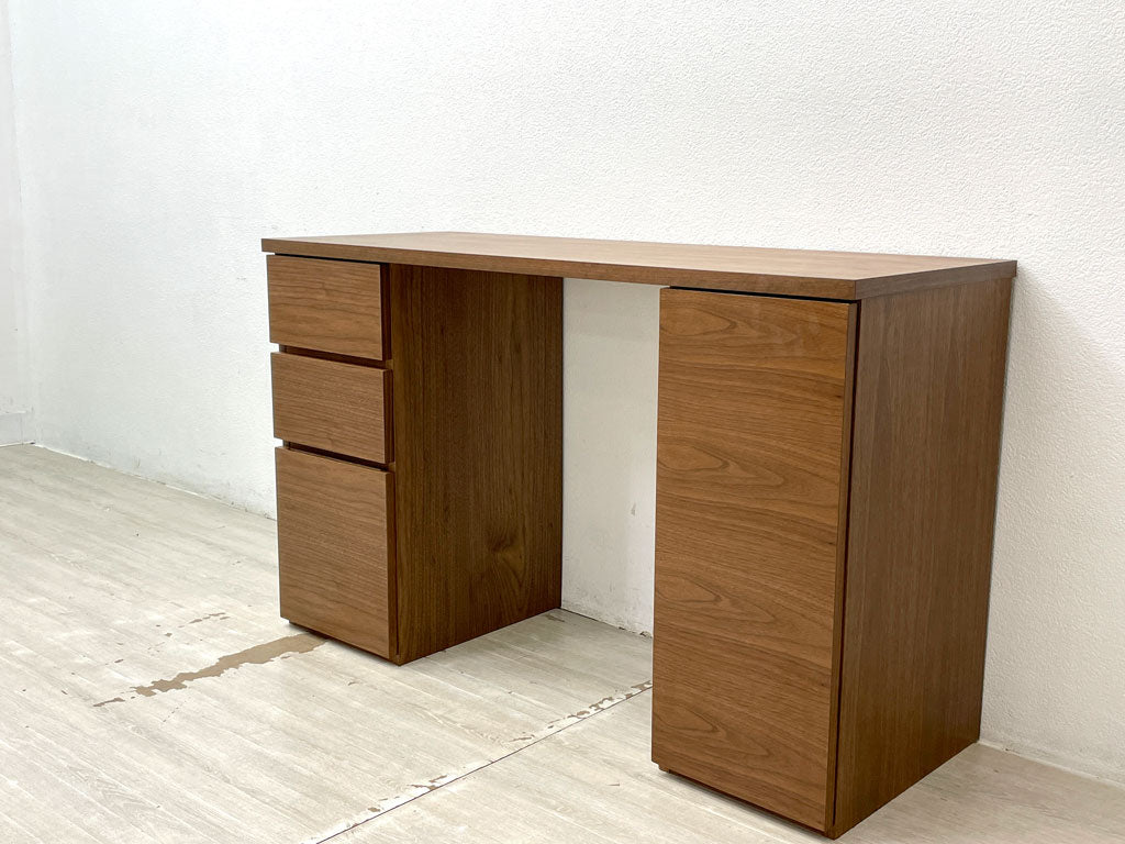 アクタス ACTUS メッツォ2 MEZZO2 デスク 両袖机 チェスト+ドアチェスト（キャビネット） ウォールナット材 W120cm  中古品 買い取りしました。
