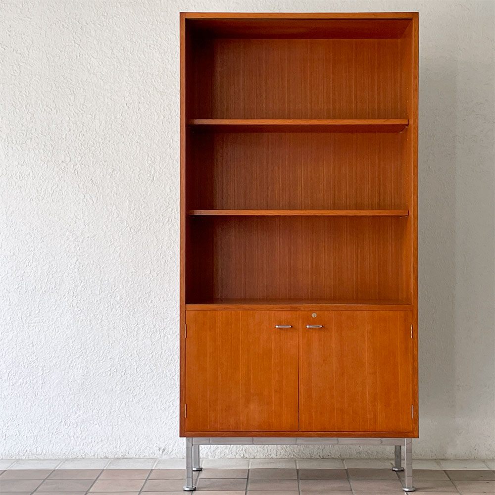 【用賀店】天童木工 Tendo キャビネット 収納棚 チーク材 H181cm 北欧スタイル ビンテージ ガラス引き戸欠品 買取させていただきました。