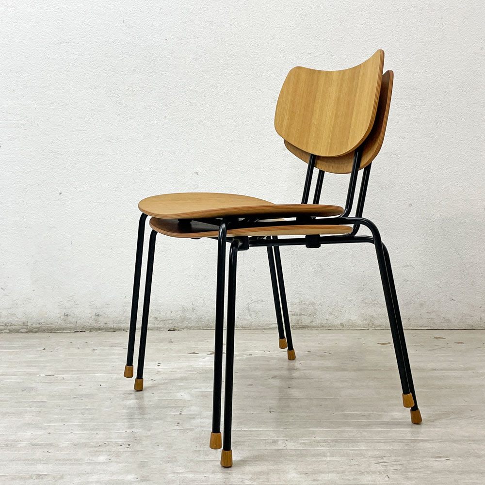 【祖師ヶ谷大蔵店】カールハンセン＆サン Carl Hansen & Son VLA26T Vegaチェア スタッキングチェア オーク材 ブラックスチール オイルフィニッシュ 2脚 買取させていただきました。