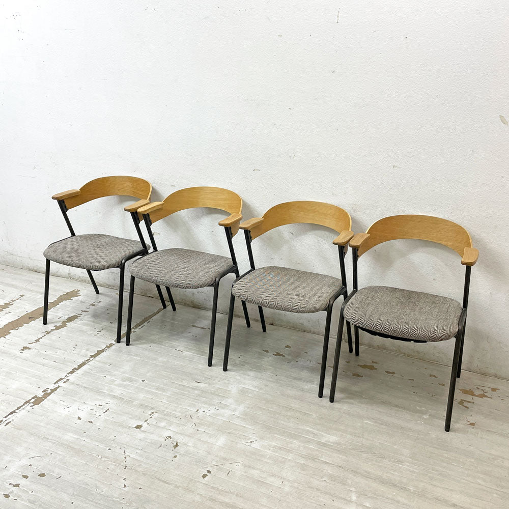 【祖師ヶ谷大蔵店】アデペシュ a.depeche ダニス danis ショートアームチェア ダイニングチェア アッシュ材 ナチュラル ファブリック ブルックリンスタイル 4脚 買取させていただきました。