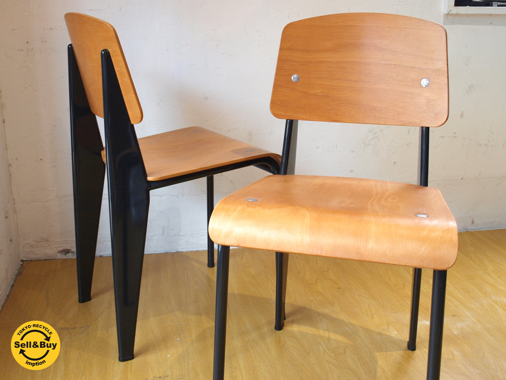 ヴィトラ Vitra スタンダードチェア Standard chair ビーチ材 ジャン・プルーヴェ 中古品 買い取りしました。