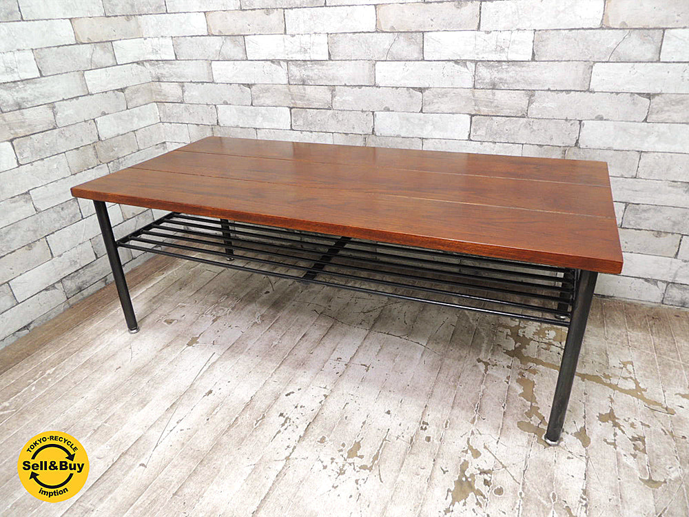 ジャーナルスタンダードファニチャー journal standard Furniture jsF サンク コーヒーテーブル SENS COFFEE TABLE ローテーブル オーク無垢材天板 インダストリアルテイスト ブルックリンスタイル ファクトリーテイスト TVボード AVラック 買い取りしました。用賀店 出張買取もお任せ下さい。
