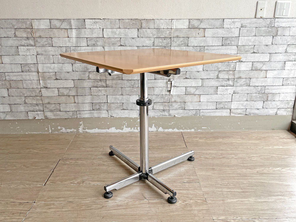 ユーエスエムハラー USM Haller キトス KITOS デスク ワークテーブル スクエア天板 オフィス家具 フリッツ・ハラー スイス 中古品 買い取りしました。