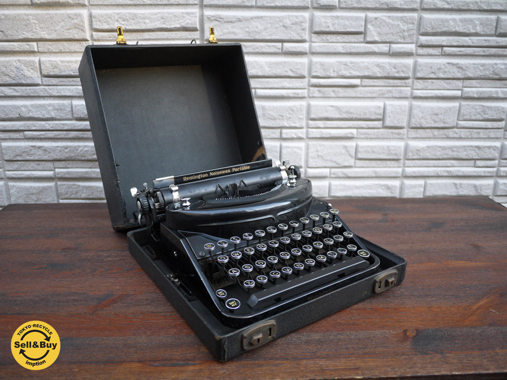レミントン タイプライター remington noiseless portable 1930's USA ビンテージ  ～歴史を刻んできた確かな存在感～ 【 買取と販売とレンタルのお店 】