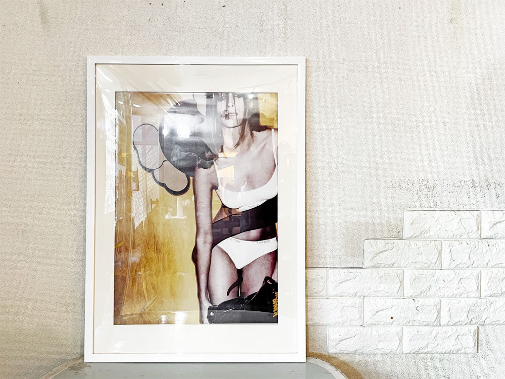 カウズ KAWS × クリスティ・ターリントン Christy Turlington TOKION ポスター 1999年 額装品 54×76cm 希少  中古品  買い取りしました。