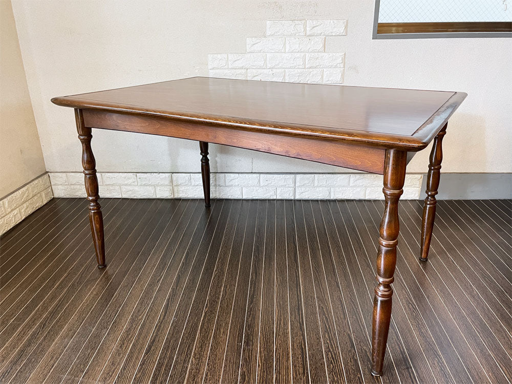 飛騨産業 HIDA 穂高 ダイニングテーブル デコラトップ 天然木 W128cm オールドキツツキ ジャパンビンテージ 中古品  買い取りしました。